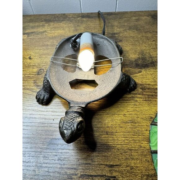 Tiffany Style Turtle Single Bulb Light - Picture 6 of 11